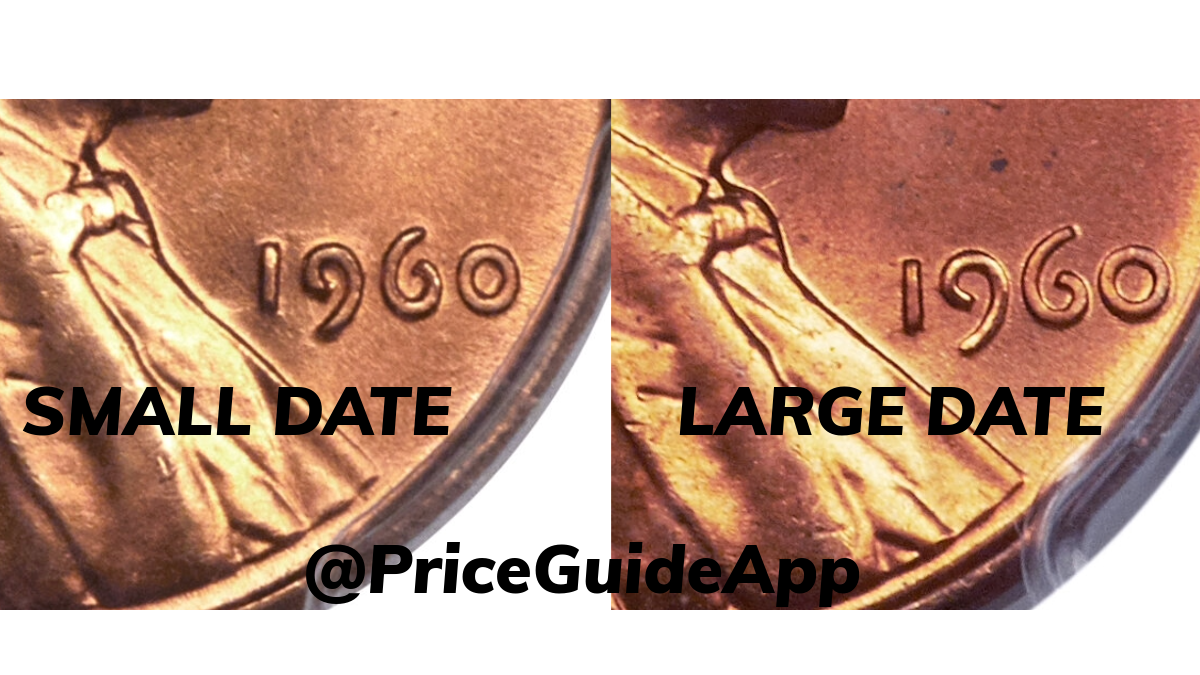 1960 Small and Large Date Lincoln Pennies